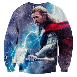 Unique Thor Crewneck 3D Printed Thor Sweatshirts