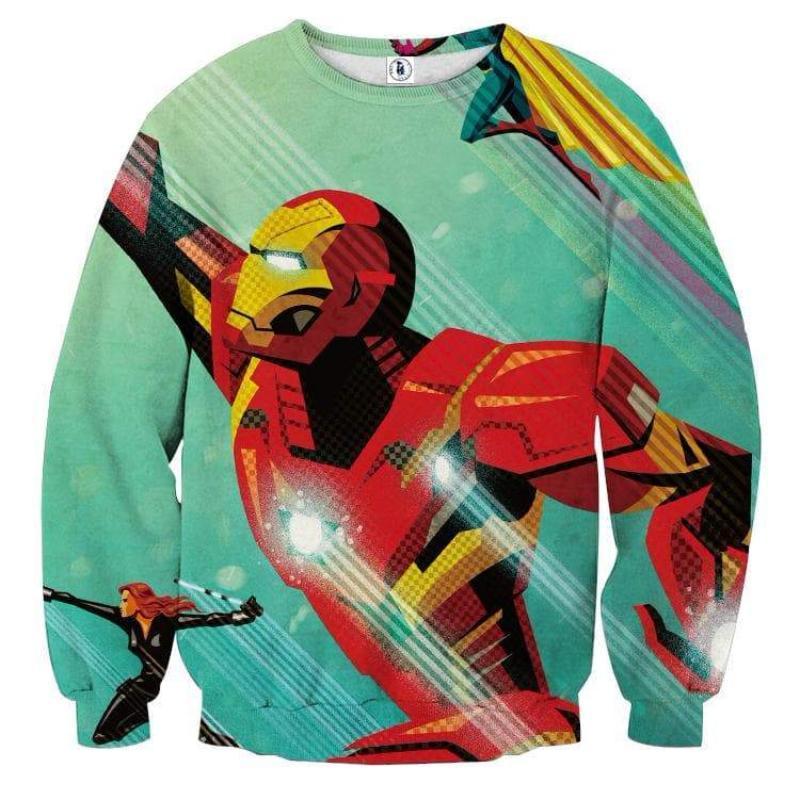 Victory Is Ours 3D Printed Iron Man Sweatshirt