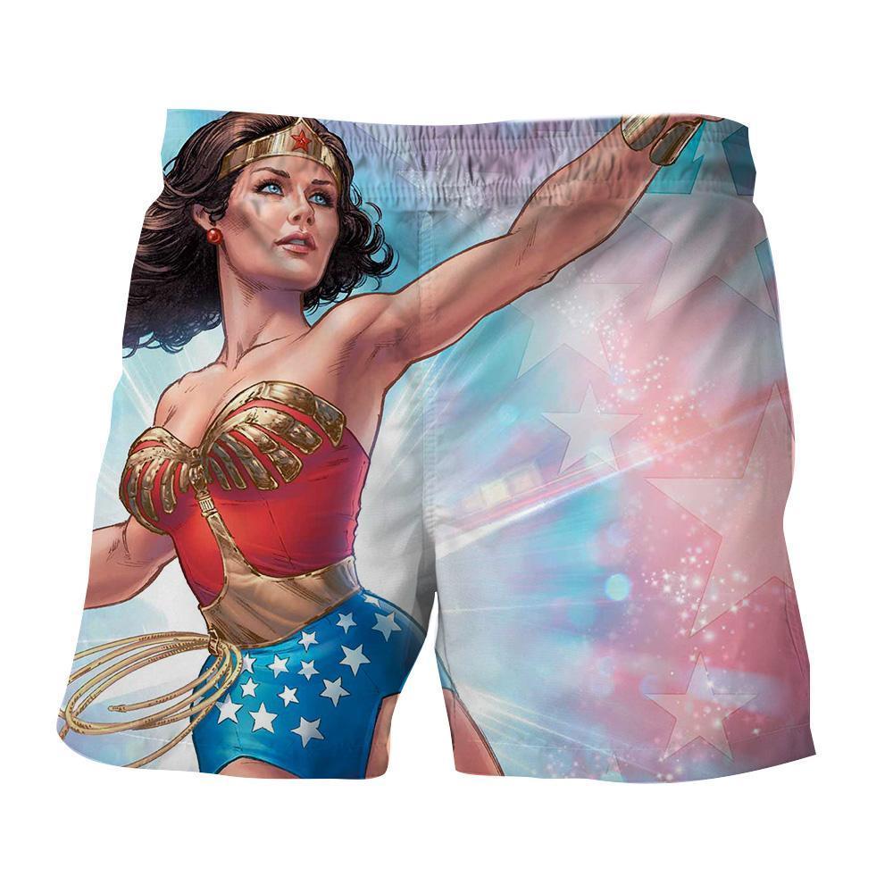Wonder Woman 3D Printed Old School Wonder Woman Shorts