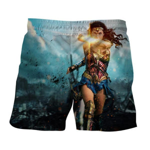 Wonder Woman 3D Printed Rebellious Wonder Woman Shorts