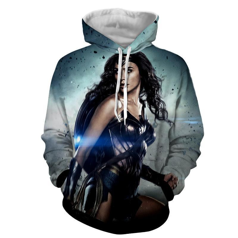 Shaded Wonder Woman 3D Printed  Hoodie