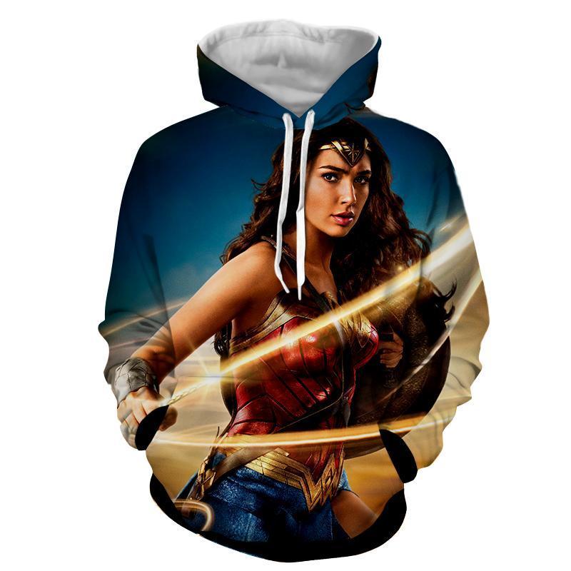 3D Printed Slashed Wonder Woman Hoodie