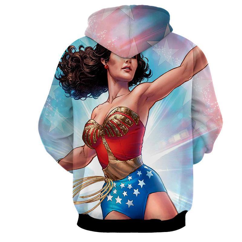 Style Print Wonder Woman 3D Printed Hoodie