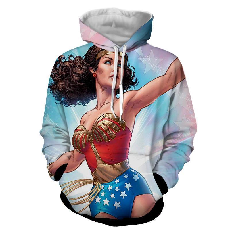 Style Print Wonder Woman 3D Printed Hoodie