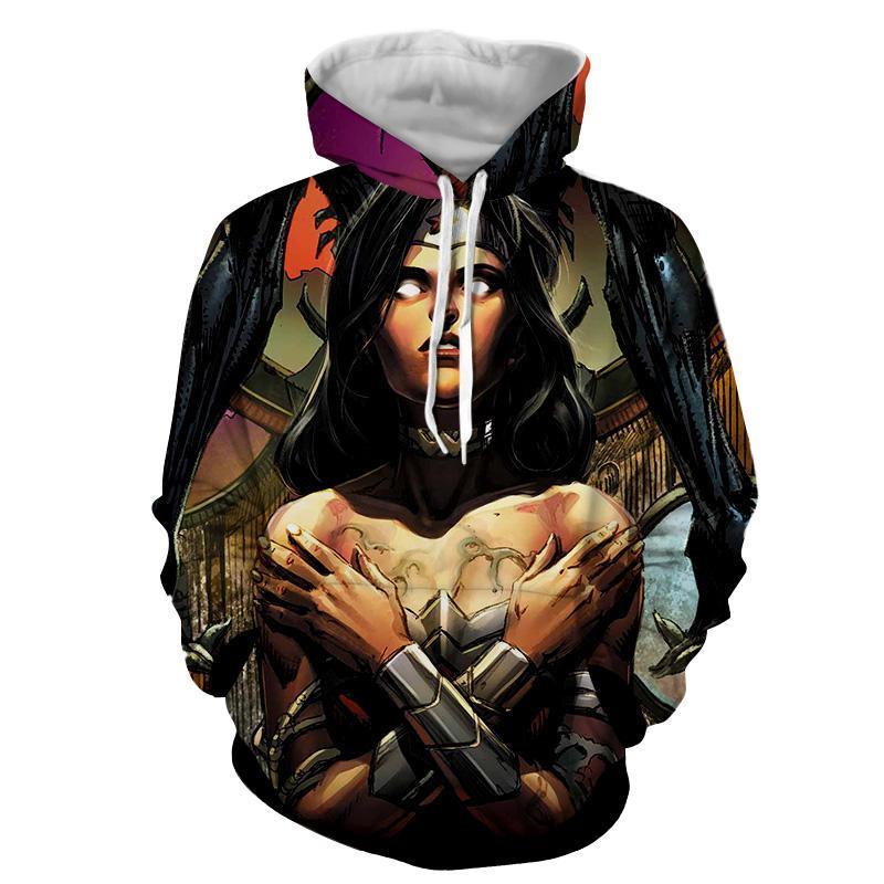 Trance Wonder Woman 3D Printed Hoodie