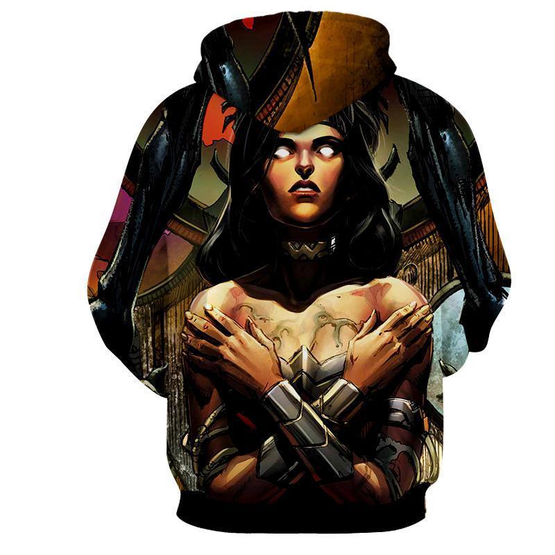 Trance Wonder Woman 3D Printed Hoodie