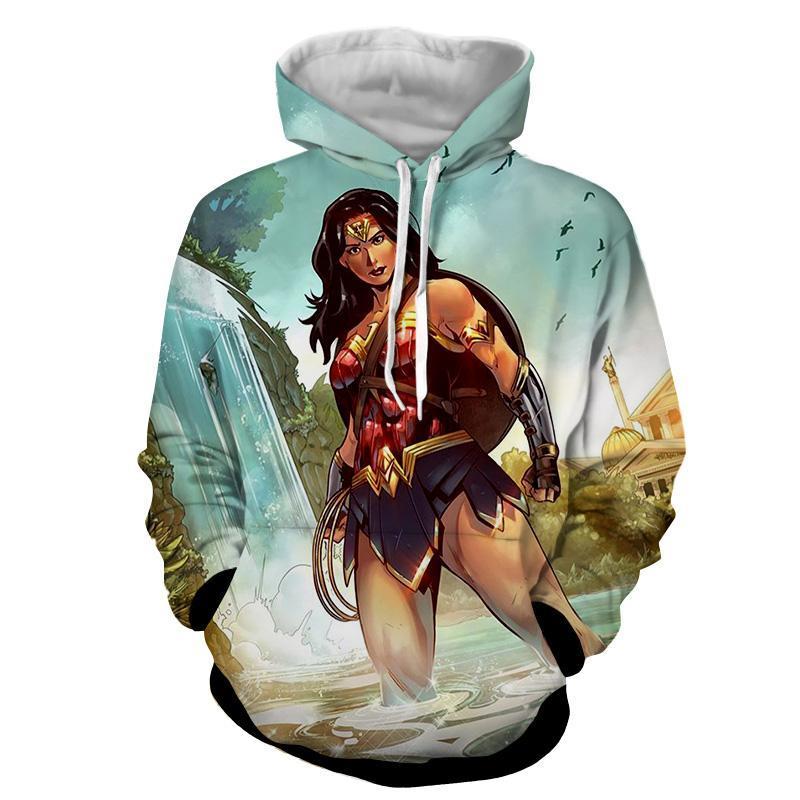 Visionary Wonder Woman 3D Printed Hoodie