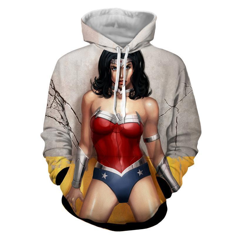 Xenolith Wonder Woman 3D Printed Hoodie