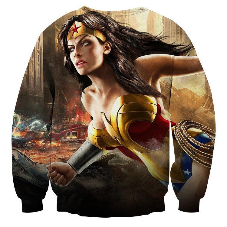Wonder Woman Cutlery 3D Printed Wonder Woman Sweatshirt