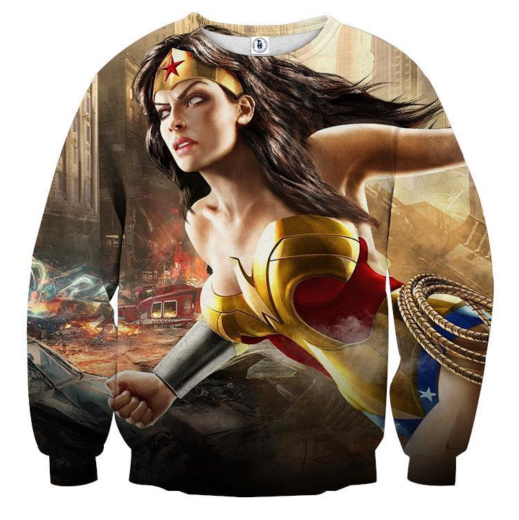 Wonder Woman Cutlery 3D Printed Wonder Woman Sweatshirt