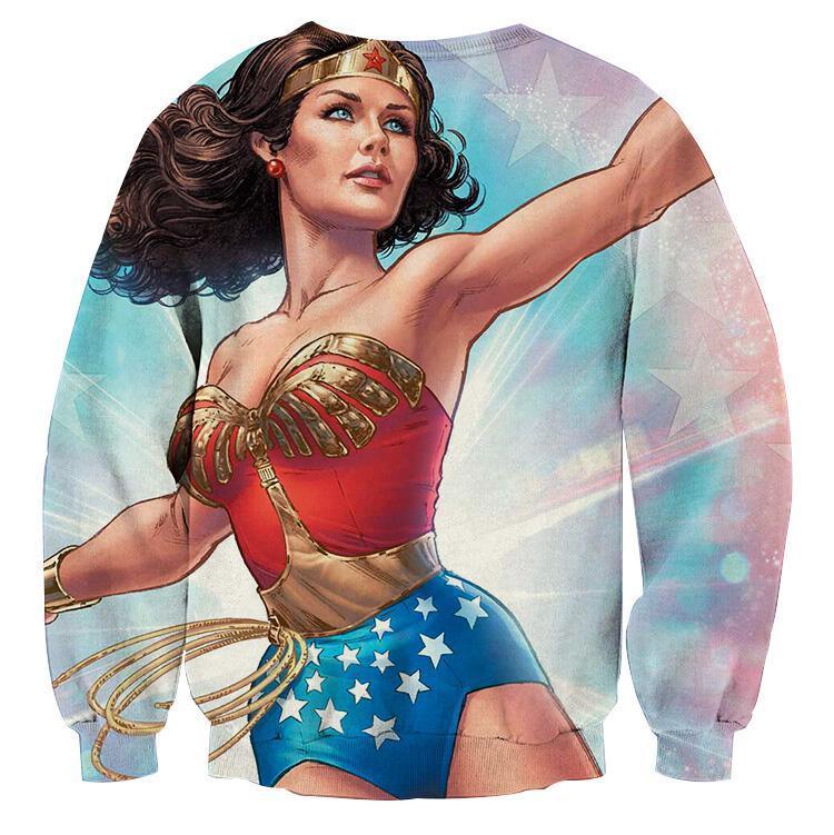 Wonder Woman Dreadnought 3D Printed Wonder Woman Sweatshirt
