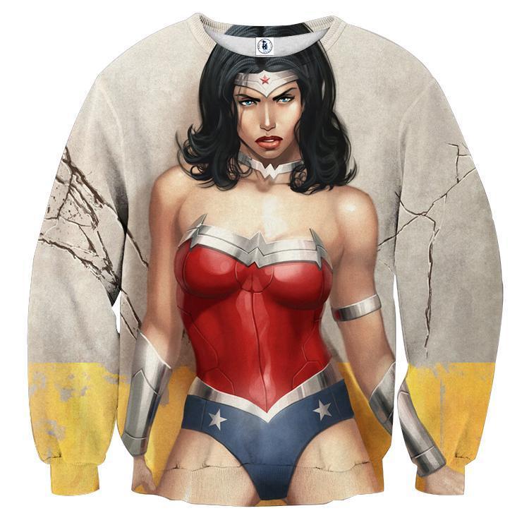 Wonder Woman Fission 3D Printed Wonder Woman Sweatshirt
