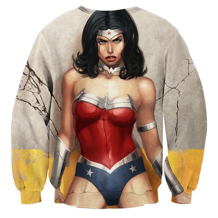 Wonder Woman Fission 3D Printed Wonder Woman Sweatshirt