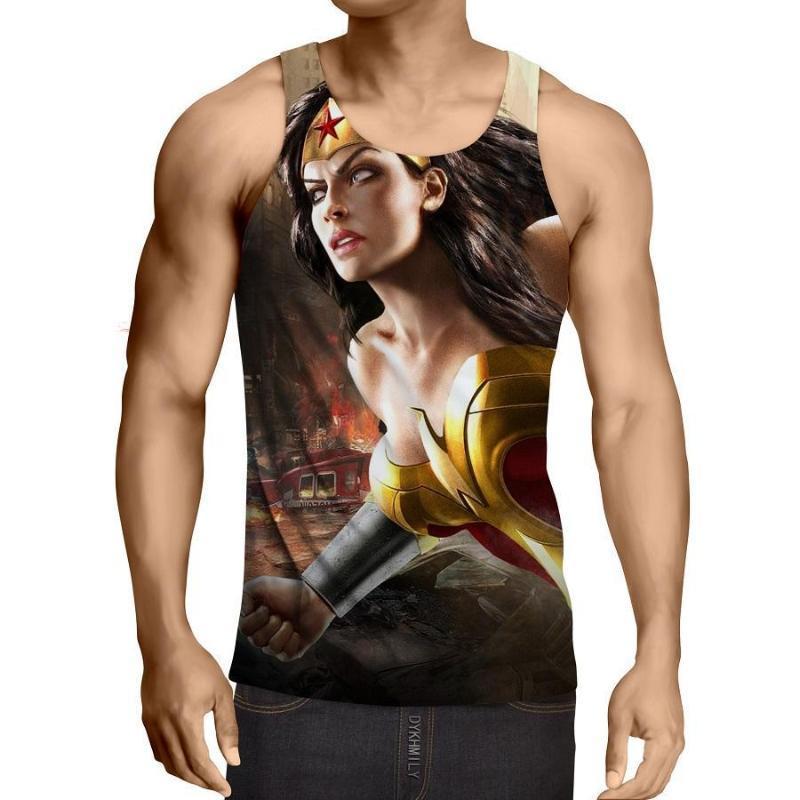 Wonder Woman Kinnikinnick 3D Printed Wonder Women Tank Top