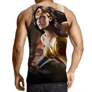 Wonder Woman Kinnikinnick 3D Printed Wonder Women Tank Top