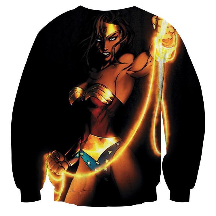 Wonder Woman Laso 3D Printed Wonder Woman Sweatshirt