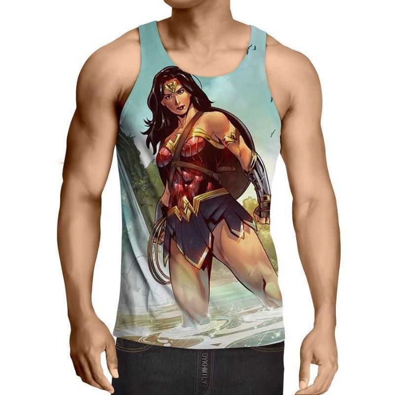 Wonder Woman Parabola 3D Printed Wonder Woman Tank Top