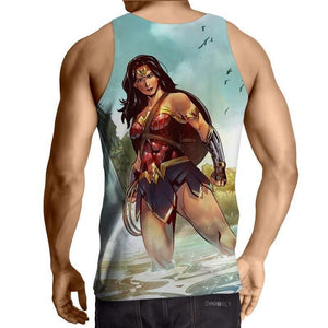 Wonder Woman Parabola 3D Printed Wonder Woman Tank Top