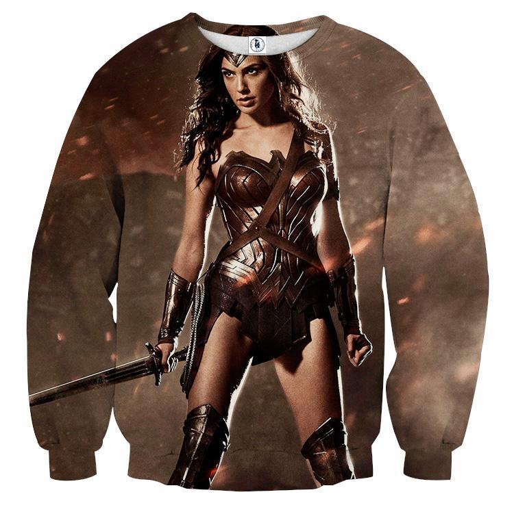 Wonder Woman Phenomabomb 3D Wonder Woman Sweatshirt