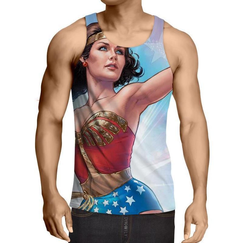 Wonder Woman Phosphorescent 3D Printed Wonder Women Tank Top