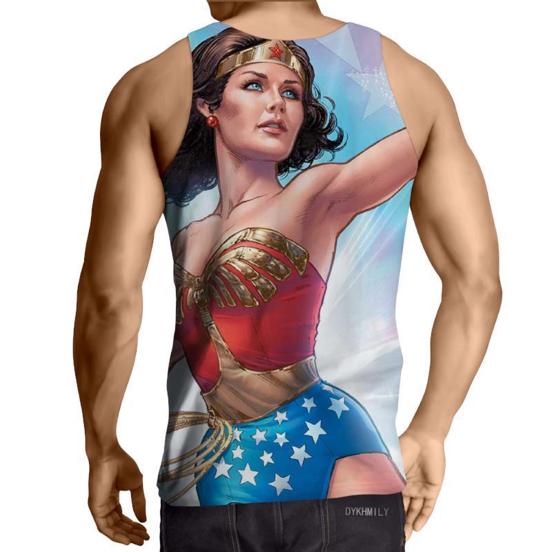 Wonder Woman Phosphorescent 3D Printed Wonder Women Tank Top