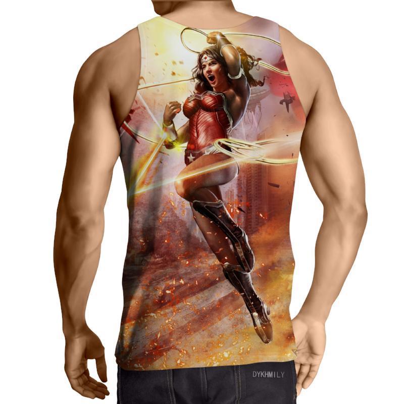 Wonder Woman Ploitering 3D Printed Wonder Women Tank Top
