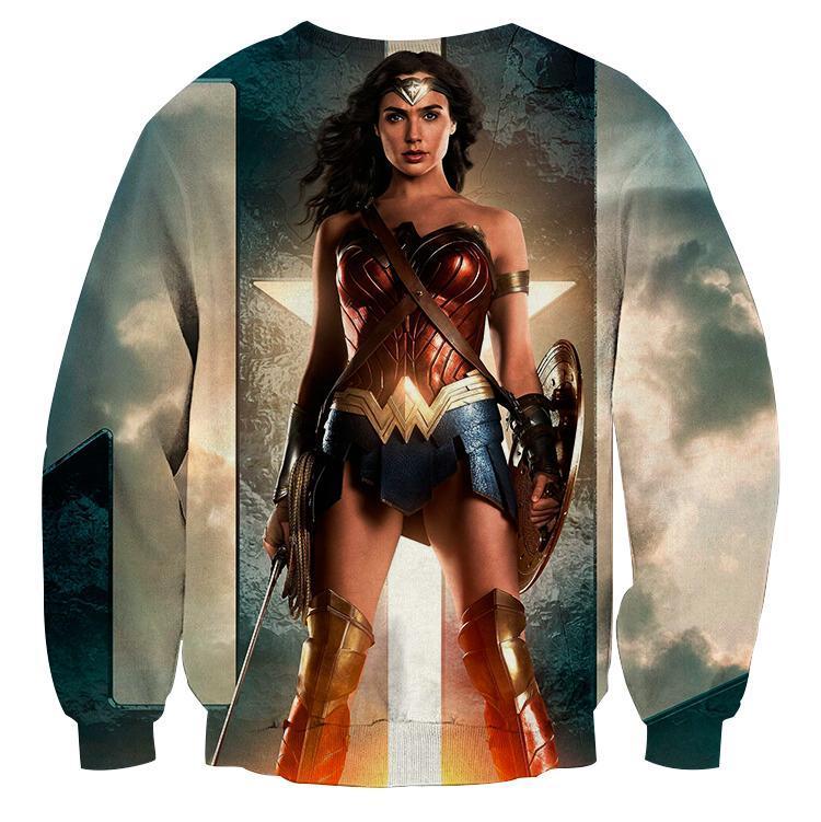 Wonder Woman Progeny 3D Printed Wonder Woman Sweatshirt