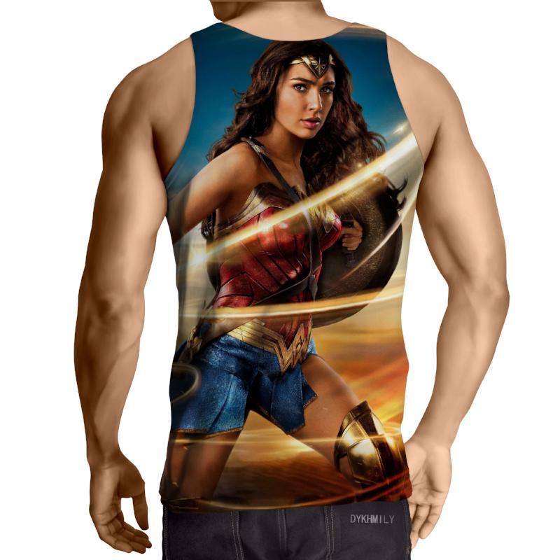 Wonder Woman Pseudo 3D Printed Wonder Women Tank Top