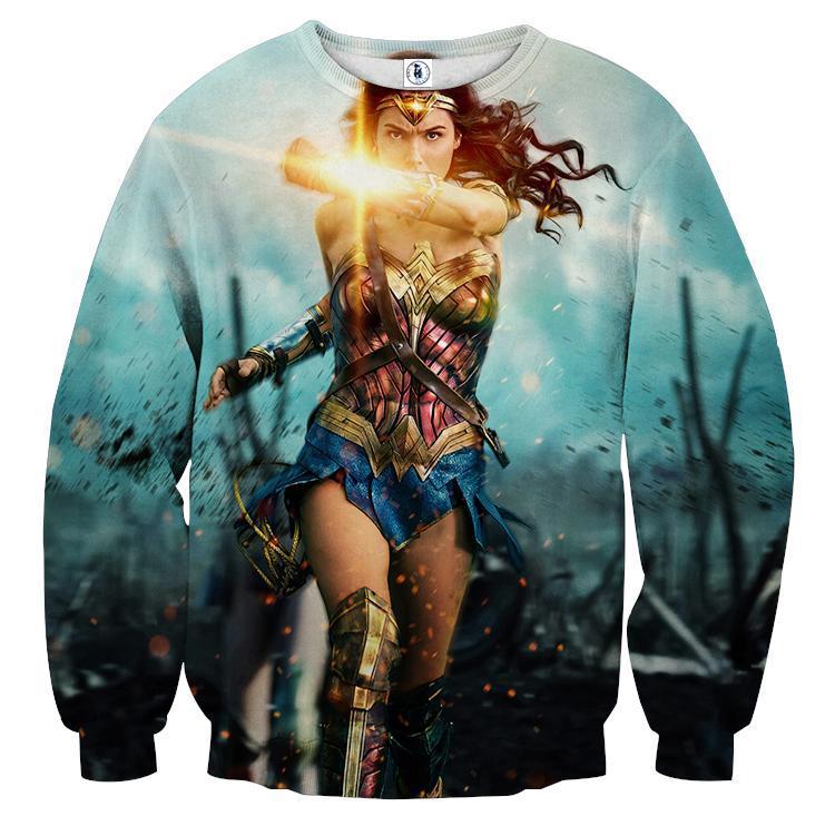 Wonder Woman Pusillanimity 3D Printed Wonder Woman Sweatshirt