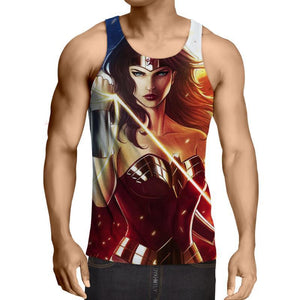 Wonder Woman Rapture 3D Printed Wonder Women Tank Top