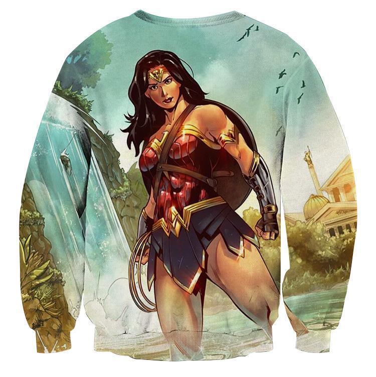 Wonder Woman Smazing 3D Printed Wonder Woman Sweatshirt