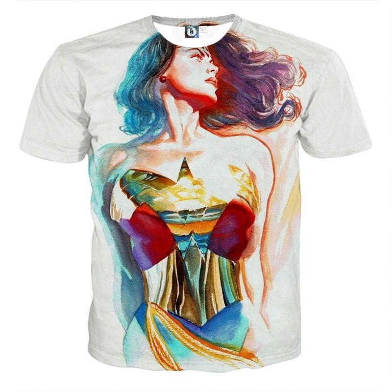 Wonder Woman Tee 3D Printed Entelechy Wonder Woman T-Shirt
