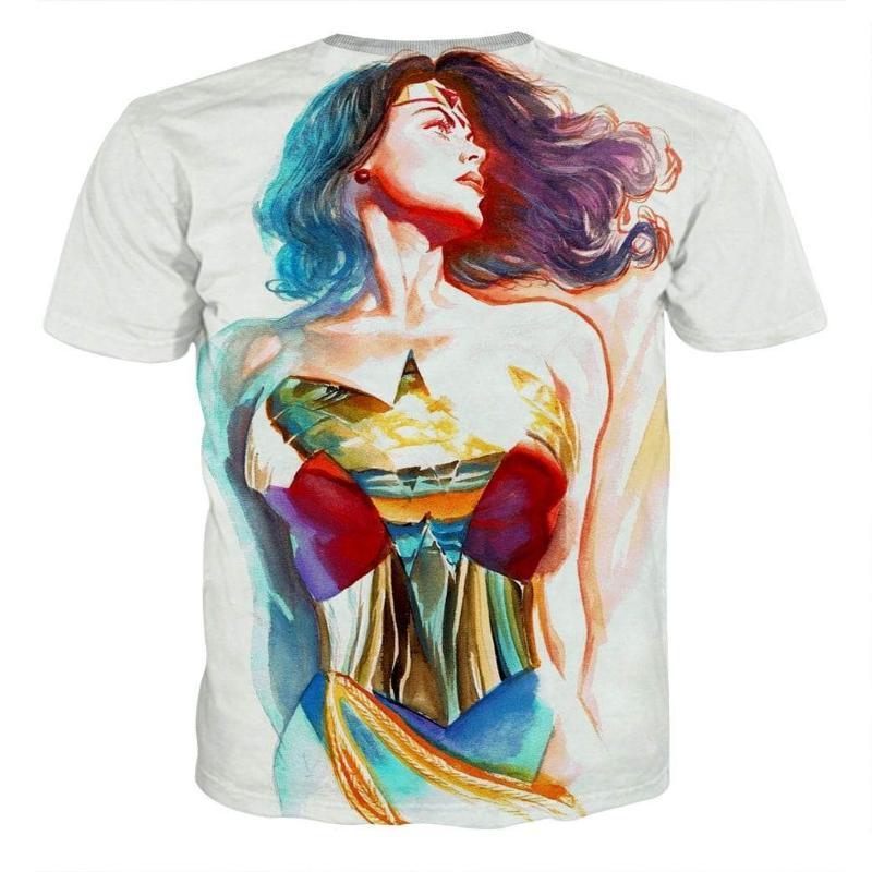 Wonder Woman Tee 3D Printed Entelechy Wonder Woman T-Shirt
