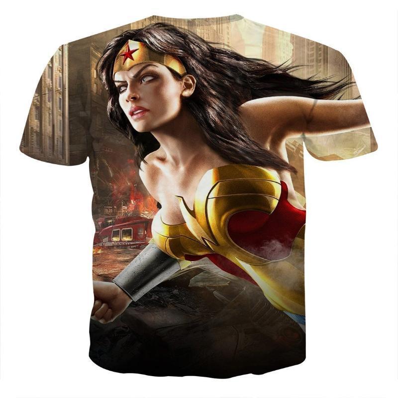 Wonder Woman Tee 3D Printed Wonder Women T Shirt
