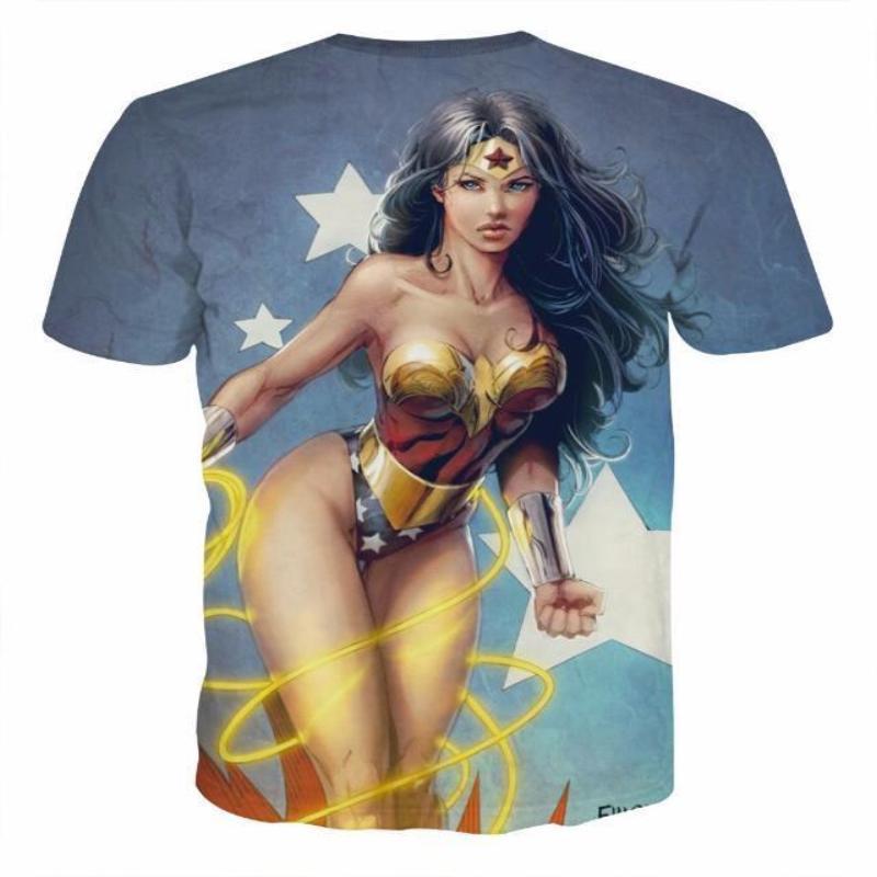 Wonder Woman Tee Aesir Wonder Woman 3D Printed T-Shirt