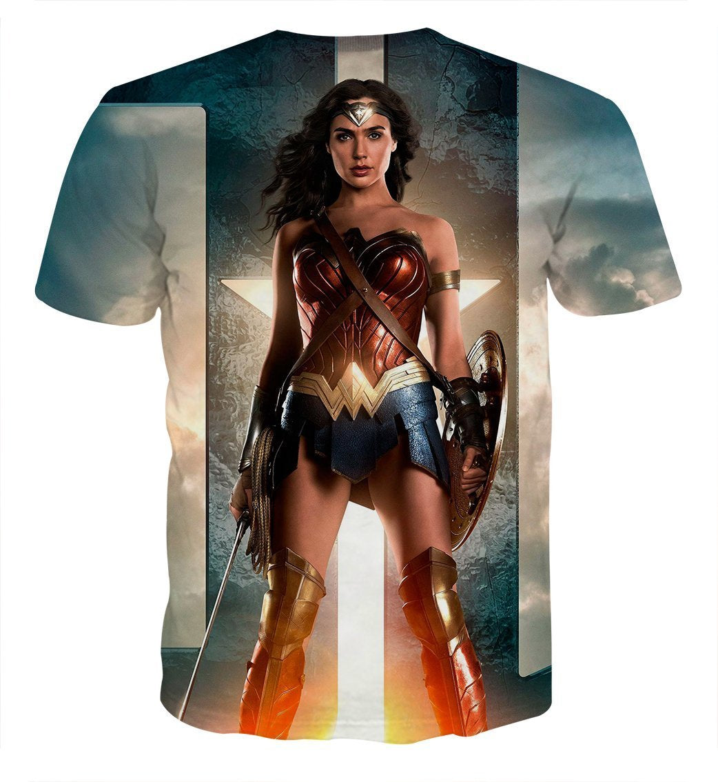 Wonder Woman Tee Ominous 3D Printed Wonder Woman T-Shirt