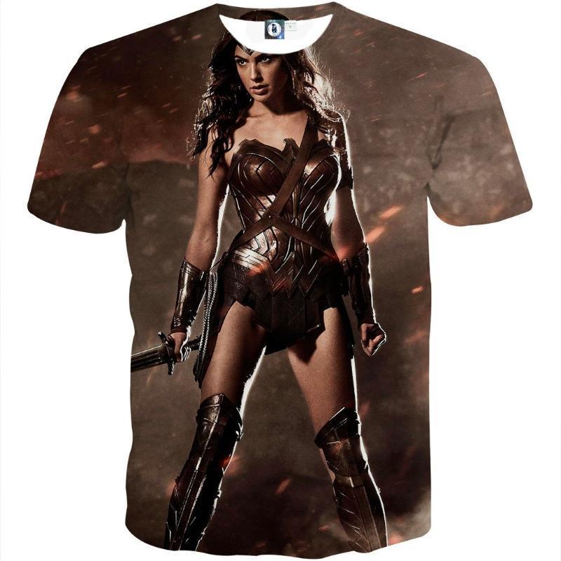 Wonder Woman Tee Stumb 3D Printed Wonder Woman T-Shirt