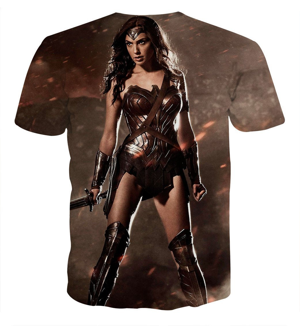 Wonder Woman Tee Stumb 3D Printed Wonder Woman T-Shirt
