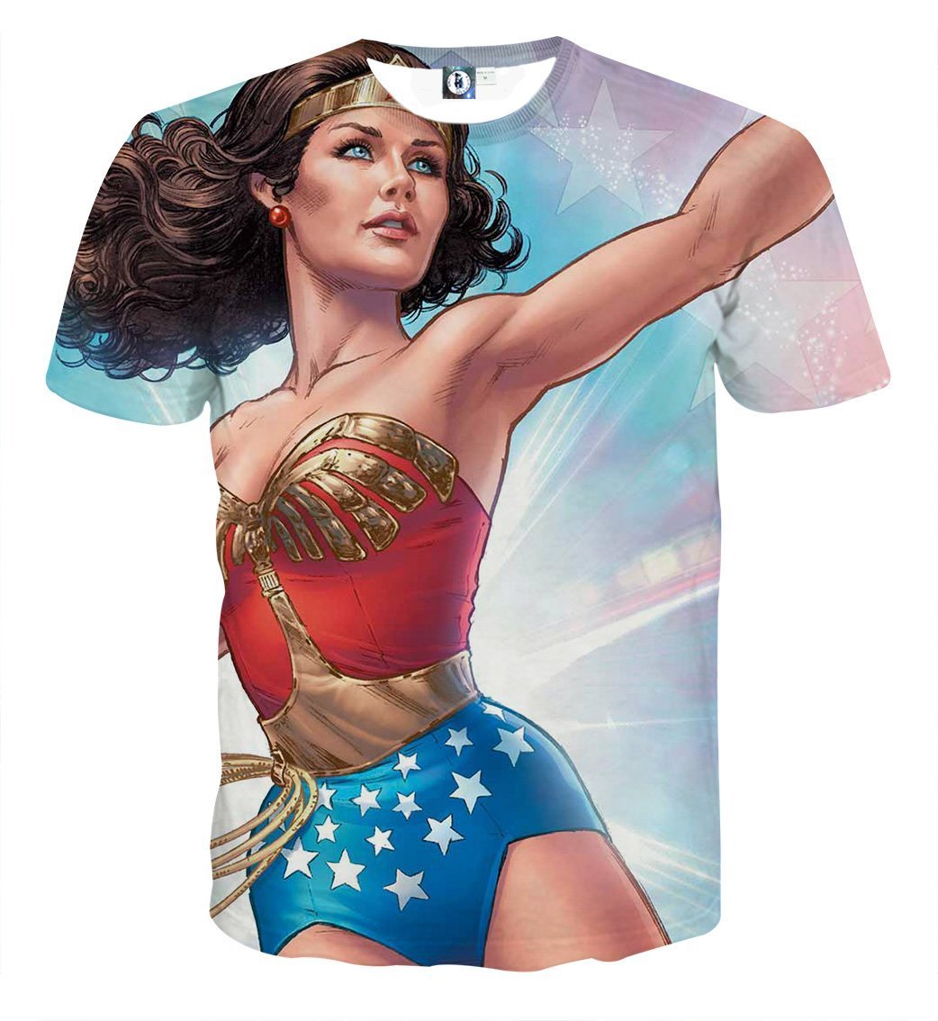 Wonder Woman Tee Vagrant 3D Printed Wonder Women T Shirt