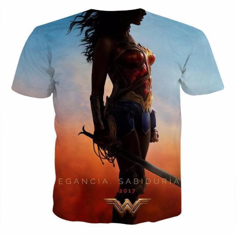 Wonder Women Tee 3D Printed Adeft Wonder Woman T Shirt