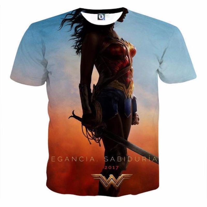Wonder Women Tee 3D Printed Adeft Wonder Woman T Shirt
