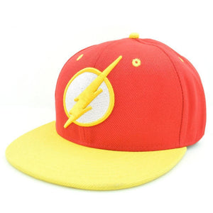 DC The Flash- Retro Lightning Bolt Snap-Back Cap