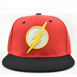 DC The Flash- Retro Lightning Bolt Snap-Back Cap