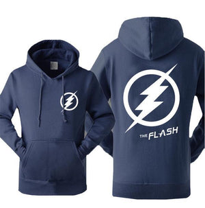 The Flash Lightning Bolt Black Cotton Sweat Shirt Hoodie