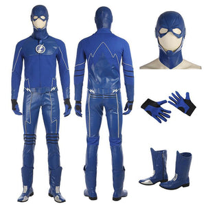 The Flash Cosplay Costume Blue Bodysuit