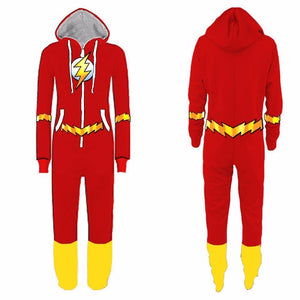 The Flash Lightning Bolt Cosplay Bodysuit Onesies