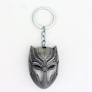 Black Panther Keychain Bronze Plated And Silver Plated