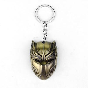 Black Panther Keychain Bronze Plated And Silver Plated