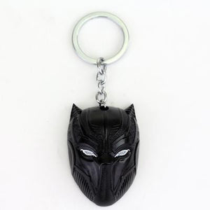 Black Panther Keychain Bronze Plated And Silver Plated