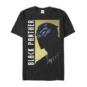 Marvel Black Panther Fierce Expression Mens Graphic T-Shirt